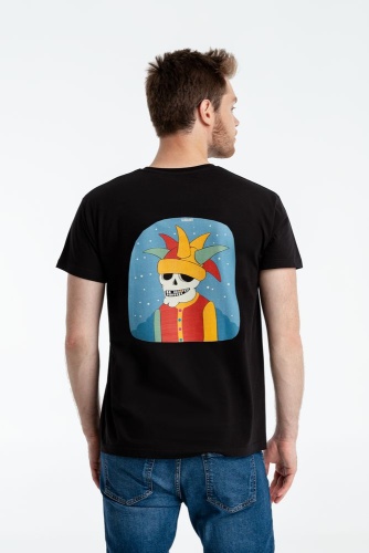 Футболка «Шут», черная фото 3 Футболка «Шут», черная фото 3