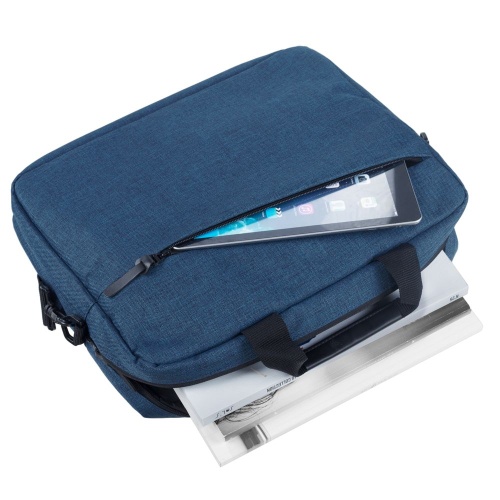 Сумка для ноутбука The First, синяя фото 9