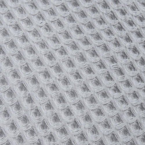 Плед вафельный Elenglect, светло-серый фото 4