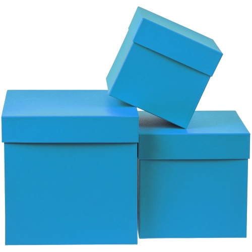 Коробка Cube, S, голубая фото 6 Коробка Cube, S, голубая фото 6