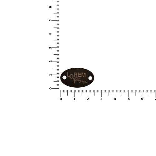 Шильдик металлический Alfa Oval, серый металлик фото 2 Шильдик металлический Alfa Oval, серый металлик фото 2