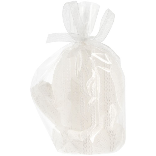 Свеча Kniteam, варежка, белая фото 2 Свеча Kniteam, варежка, белая фото 2