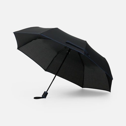 Зонт складной Edgeline, темно-синий фото 2 Зонт складной Edgeline, темно-синий фото 2