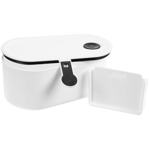 Ланчбокс Lunch Break, белый с черным фото 2