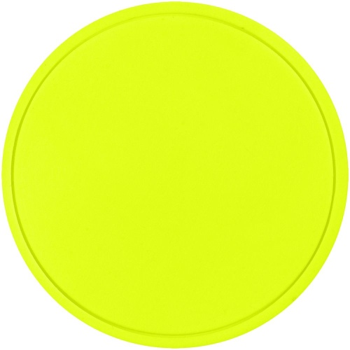 Лейбл из ПВХ Dzeta Round, L, желтый неон Лейбл из ПВХ Dzeta Round, L, желтый неон