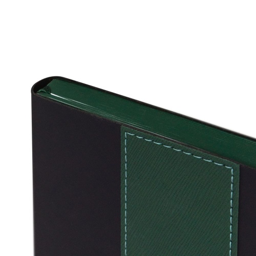 Ежедневник Bookmark, недатированный, черный с зеленым фото 3