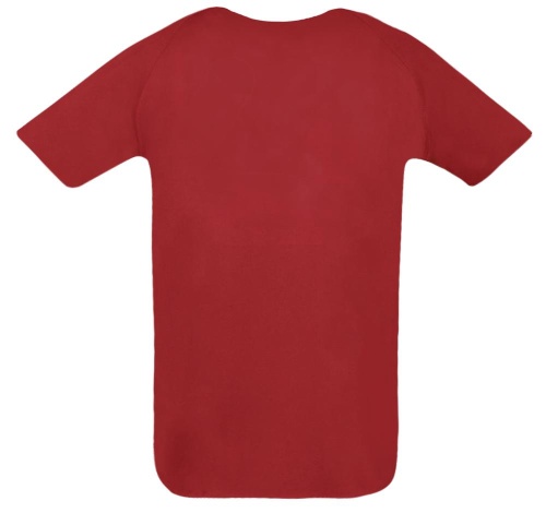 Футболка унисекс Sporty 140, красная фото 3 Футболка унисекс Sporty 140, красная фото 3