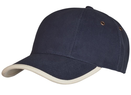 Бейсболка Unit Trendy, темно-синяя с бежевым Бейсболка Unit Trendy, темно-синяя с бежевым